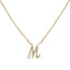 10K White Gold Diamond Accent Initial "A" Pendant Necklace