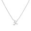 10K White Gold Diamond Accent Initial "A" Pendant Necklace
