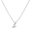 10K White Gold Diamond Accent Initial "A" Pendant Necklace