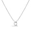 10K White Gold Diamond Accent Initial "A" Pendant Necklace