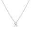 10K White Gold Diamond Accent Initial "A" Pendant Necklace