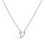 10K White Gold Diamond Accent Initial "A" Pendant Necklace