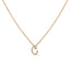10K White Gold Diamond Accent Initial "A" Pendant Necklace