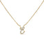 10K White Gold Diamond Accent Initial "A" Pendant Necklace