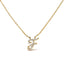 10K White Gold Diamond Accent Initial "A" Pendant Necklace