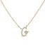 10K White Gold Diamond Accent Initial "A" Pendant Necklace