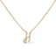 10K White Gold Diamond Accent Initial "A" Pendant Necklace