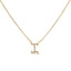 10K White Gold Diamond Accent Initial "A" Pendant Necklace