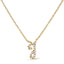 10K White Gold Diamond Accent Initial "A" Pendant Necklace