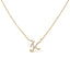 10K White Gold Diamond Accent Initial "A" Pendant Necklace