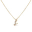 10K White Gold Diamond Accent Initial "A" Pendant Necklace