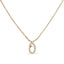 10K White Gold Diamond Accent Initial "A" Pendant Necklace