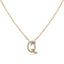 10K White Gold Diamond Accent Initial "A" Pendant Necklace