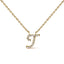 10K White Gold Diamond Accent Initial "A" Pendant Necklace