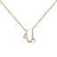 10K White Gold Diamond Accent Initial "A" Pendant Necklace
