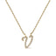 10K White Gold Diamond Accent Initial "A" Pendant Necklace
