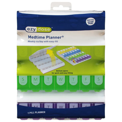 Ezy Dose Medtime XL Weekly Pill Organizer - 4x Daily