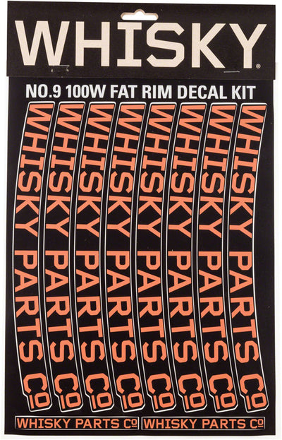 Kit de décalcomanies de jante WHISKY 100w - Orange pour 2 jantes