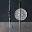 14k Yellow Gold Diamond Cut Fancy Links Pendant Chain