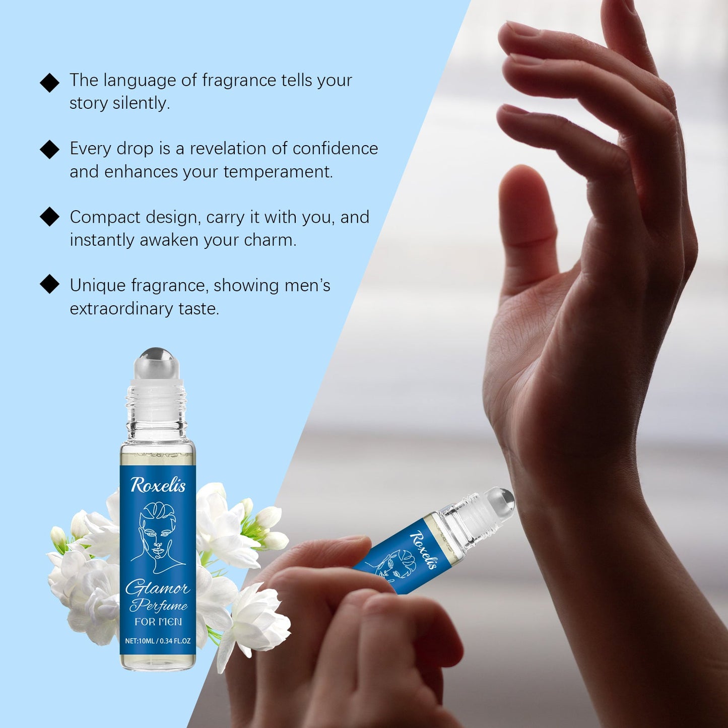 Glamor Perfume For Men, Lasting Fragrance Portable Men's Adult Lavender Fresh Exudes Male Charm Niche Flirtatious Appeal Perfume - Korvel