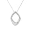 Colgante de Moda de Diamante Genuino en Plata de Ley