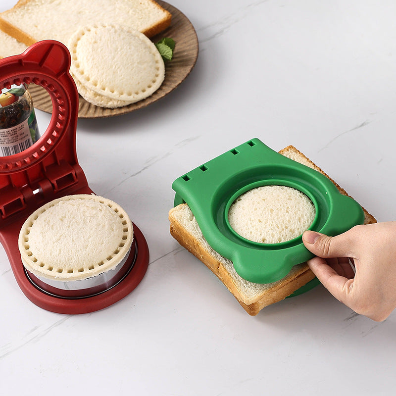 Moule à Sandwich Circulaire Premium - Outil de Cuisine en Acier Inoxydable