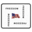 Black & White Freedom Gaming Mouse Pad