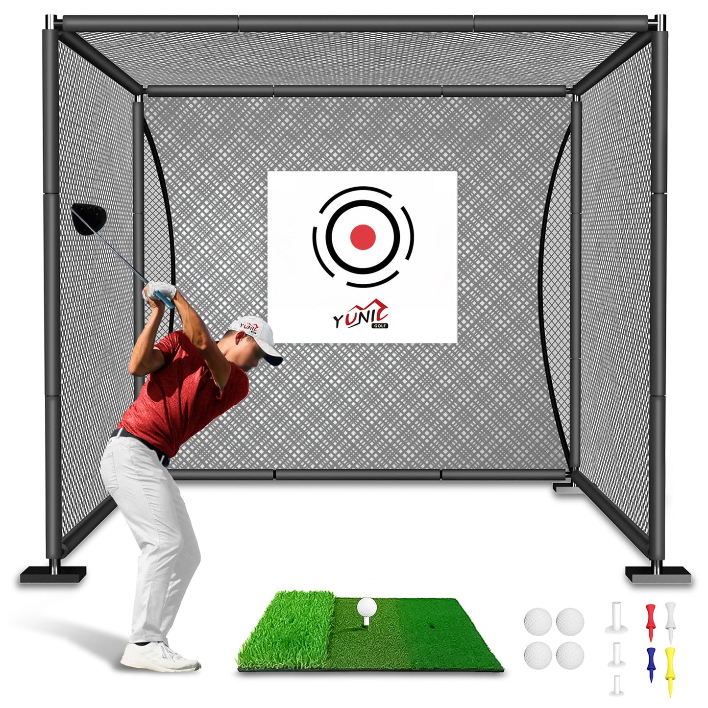 Ultimate Golf Driving Practice Cage - Enhance Your Game Anywhere - Korvel