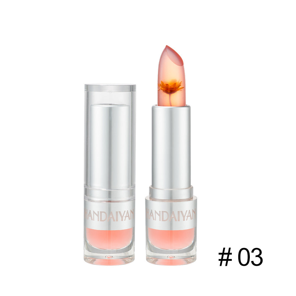 HANDAIYAN Warm Lipstick Flower Color Changing Moisturizing Lipstick Is Not Easy To Fade And Does Not Take Off Makeup - Korvel