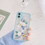 Luxury 3D Relief Flower Case For iPhone 12 Mini 11 Pro Max X XR XS Max 7 8 Plus Soft Bumper Transparent Matte PC Back Cover - Korvel
