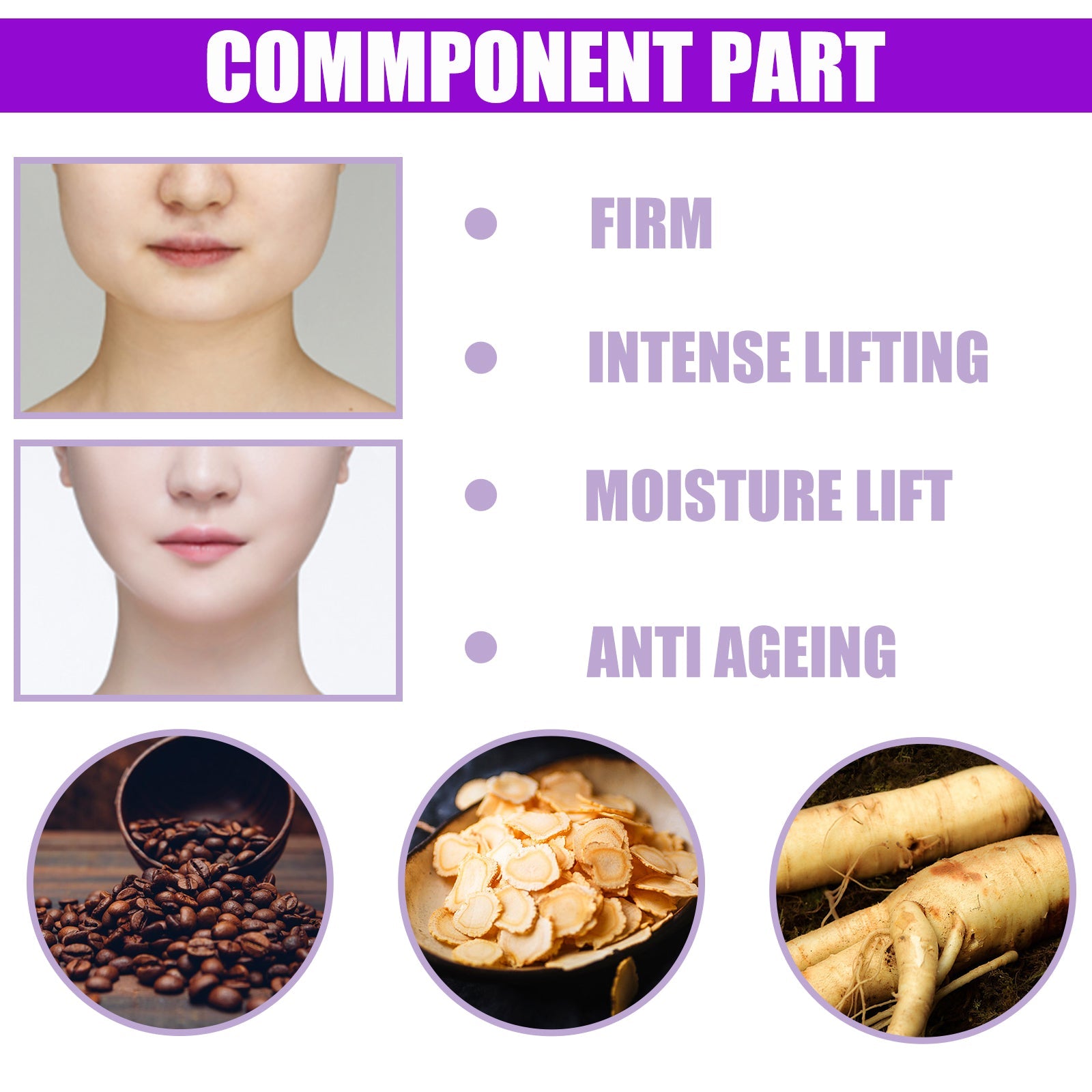 V Face Firming Cream Firming And Moisturizing Facial Contour Chin Facial Skin Massage Treatment Cream - Korvel