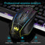 Wireless charging illuminated gaming mouse with anti sleep function automatic cursor movement to prevent computer screen lock - Korvel