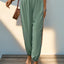 Joggers à taille élastique en patchwork Perfee Weave Band
