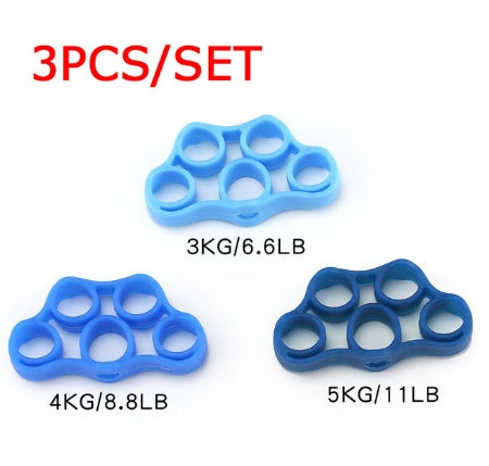 Ergonomic Silicone Finger Strengthener - Hand Gripper Resistance Bands - Korvel