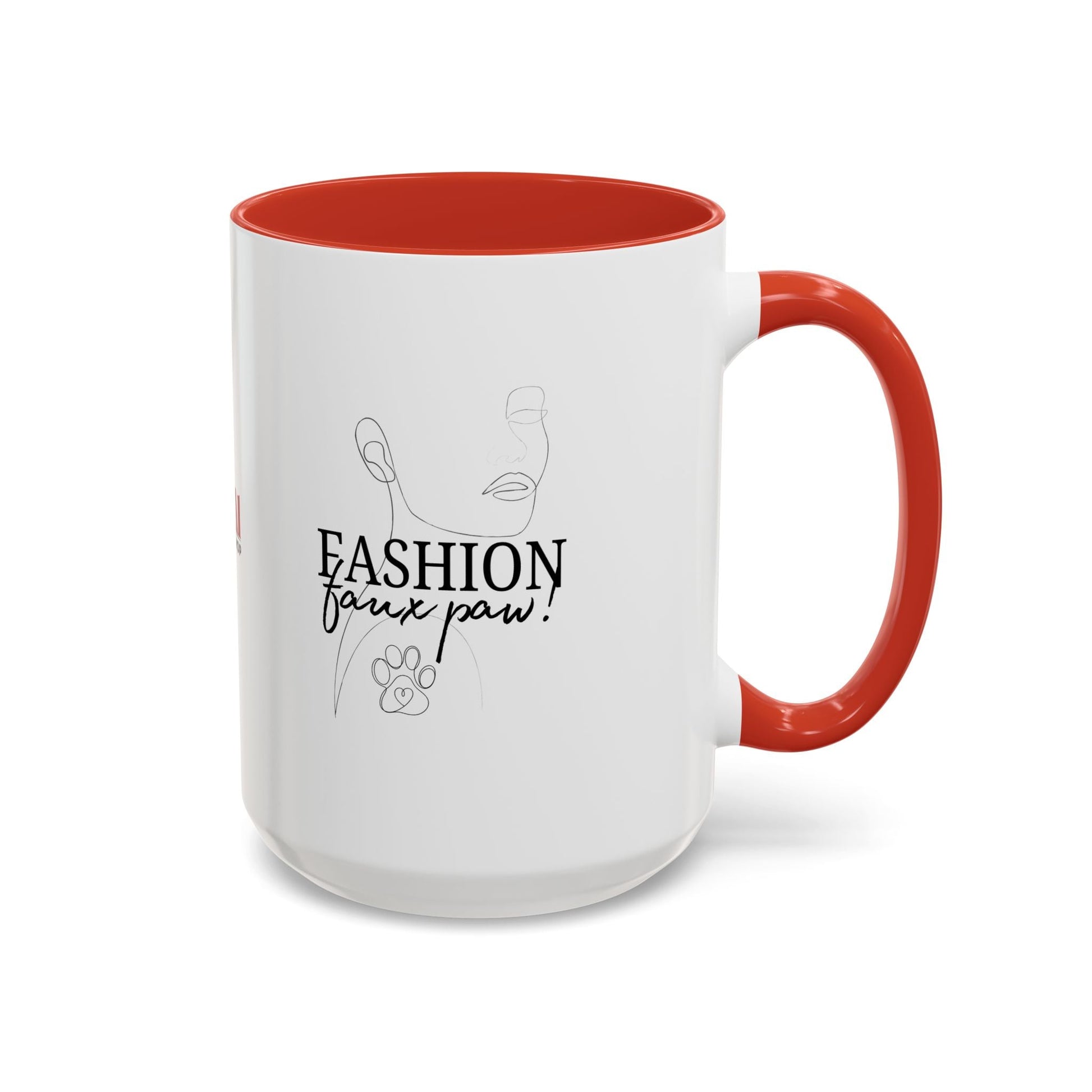 Stylish Faux Paw Accent Coffee Mug - Perfect for Your Brew (11oz & 15oz) - Korvel