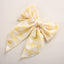 Children's Headwear Girl Plaid Cotton Embroidery Bow Hairpin Big Swallowtail Hairpin - Korvel