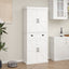 Elegant 71" Kitchen Pantry Storage Cabinet with Adjustable Shelves