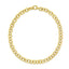 Collier en chaîne à maillons ronds en or jaune 14 carats