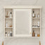 35'' x 28'' Blue Wall Mounted Bathroom Storage Cabinet with Mirror Door, Modern Bathroom Wall Cabinet with Mirror - Korvel