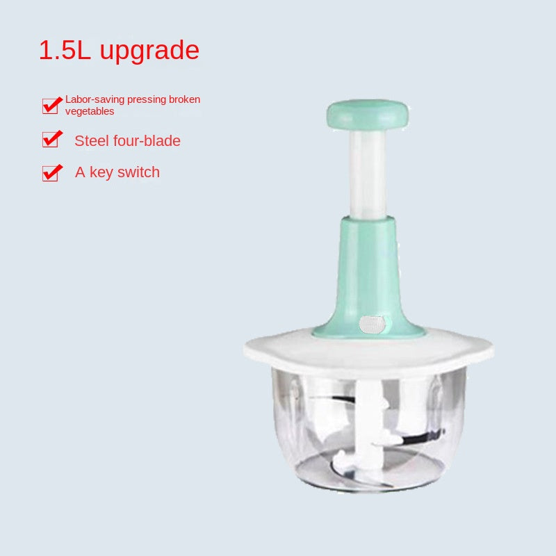 Manual Garlic Press & Food Processor for Home Cooking