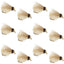 Bead Head LaFontaine Tan Deep Sparkle Caddis Pupa - 1 Dozen Flies Size 14