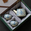 Ensemble de thé de luxe léger Ru Kiln dans une boîte cadeau