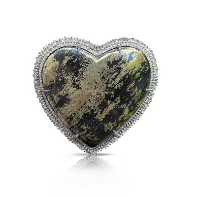 S. Carter Designs Black Apache Heart Belt Buckle