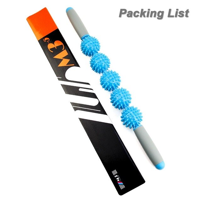 MMuscle Roller Massage Roller Stick with Point Spiky Ball Back Roller - Korvel