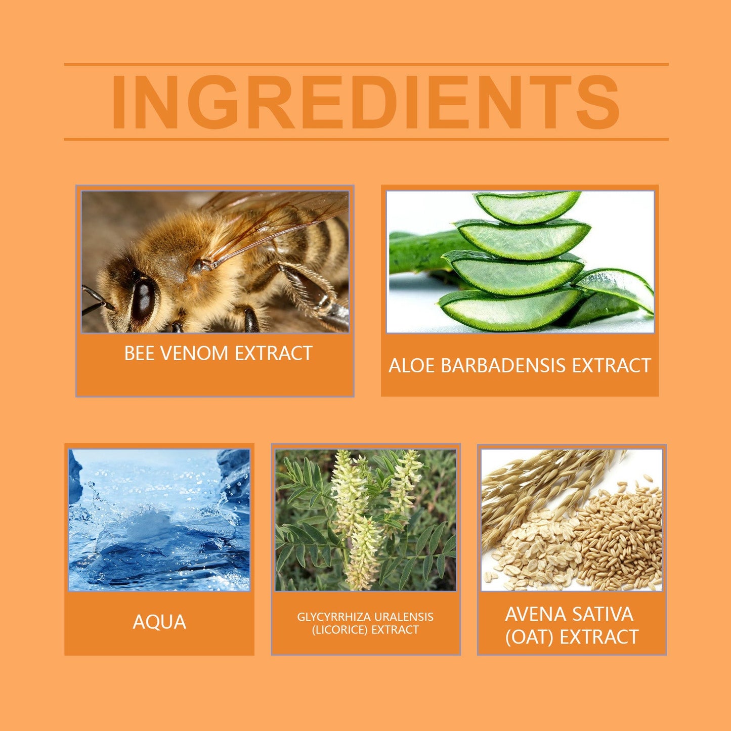 Crema para el Cuidado de la Piel con Veneno de Abeja y Cuero de Vaca