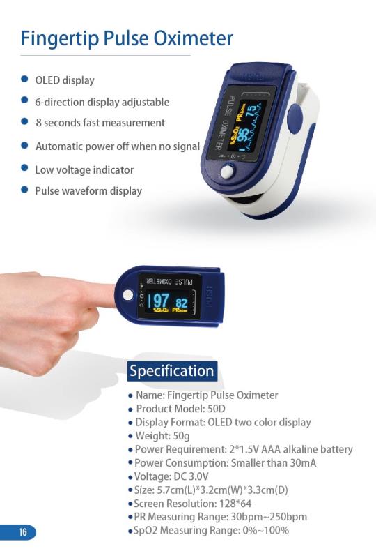 Oximetro De do Pulse Oximeter Blood Saturometro Monitor SPO2 PR Pulso Portable Pulsioximetro - Korvel