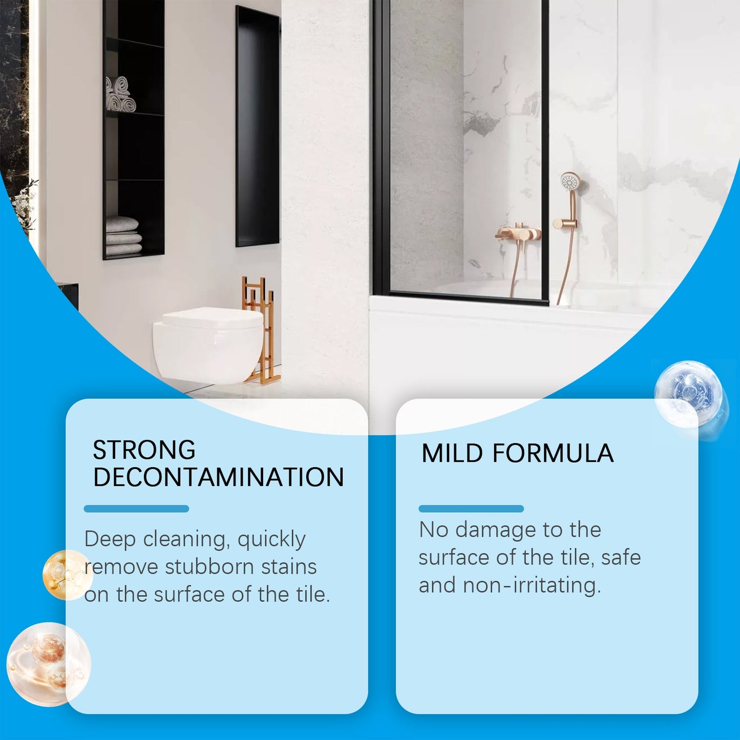 Ceramic Tile Cleaning Effervescent Tablet, Toilet Basin Wall Tile Decontamination And Descaling Brightening Cleaning Tablet - Korvel