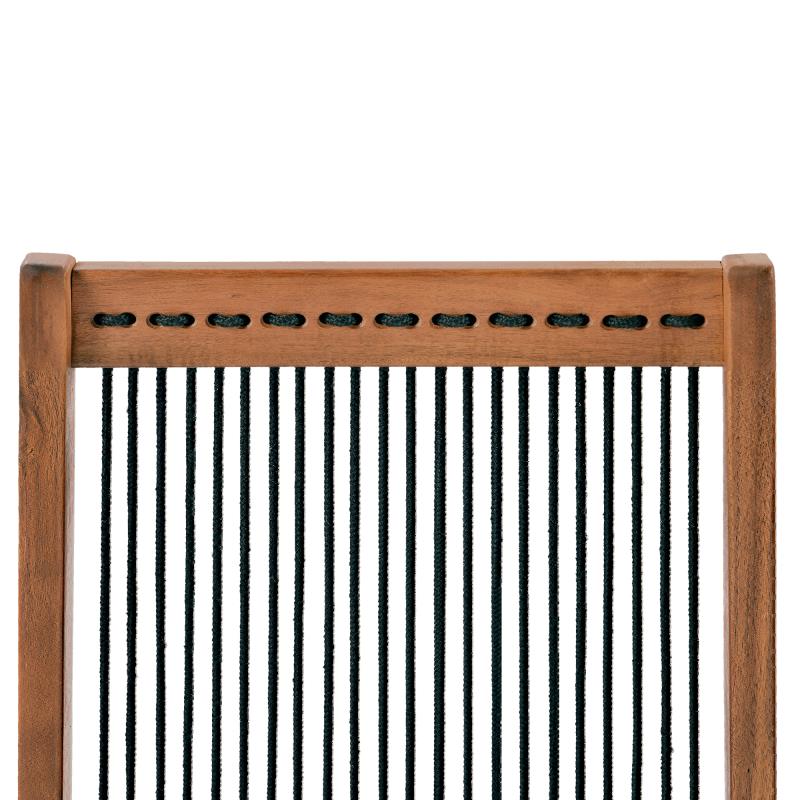 folding roping wood chair - Korvel
