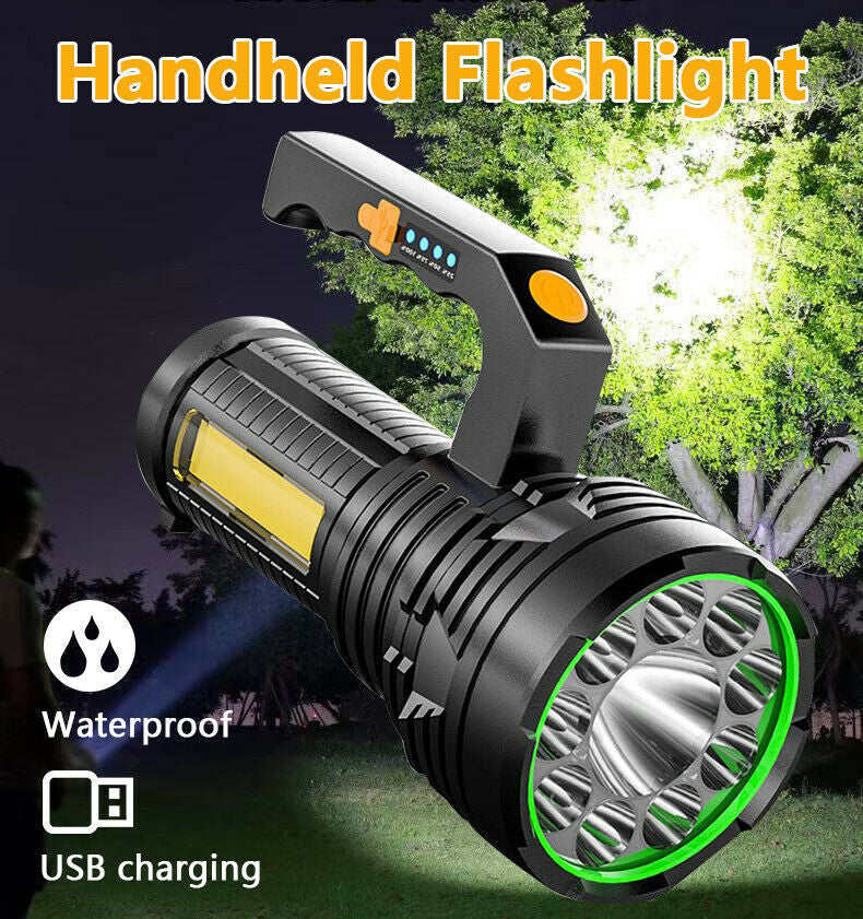 Strong Light Portable Light Flashlight Multi-Function Rechargeable Waterproof Searchlight Outdoor Emergency USB Outdoor Light - Korvel