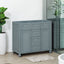 36 "No sink, with 2 drawers and soft closing door, independent makeup rack, bathroom cabinet, blue (excluding sink) - Korvel